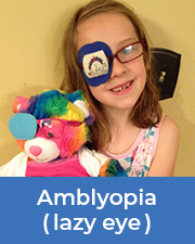 young girl with Amblyopia