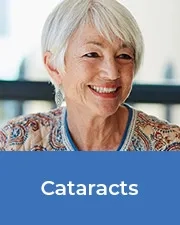 Smiling mature woman - cataracts